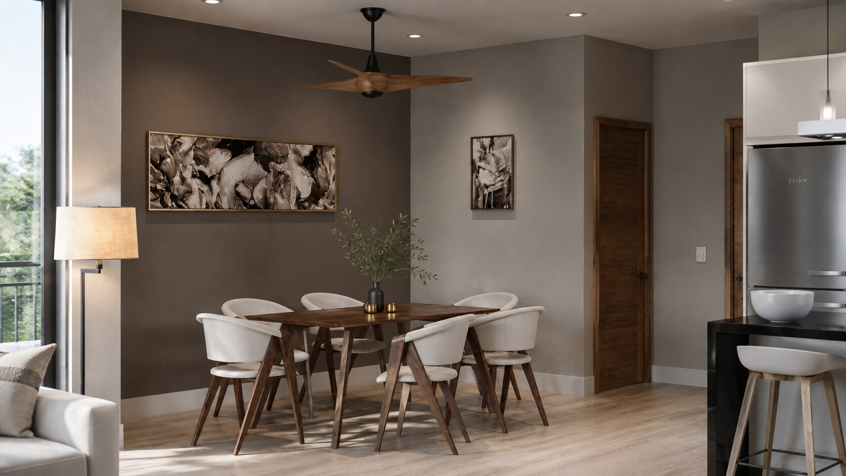 Comedor con acceso a terraza